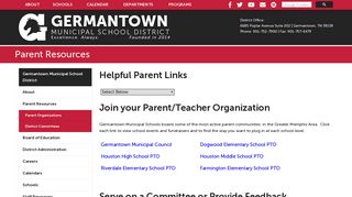 Parent Resources - Germantown Municipal School District