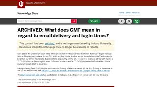 What does GMT mean in regard to email delivery and login times?