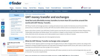 Compare GMT Money Transfer and Exchanges | finder.com.au