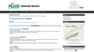 library.gmu.edu - Articles databases and research resources - George ...