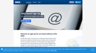 Straightforward email sign up with GMX - GMX Mail