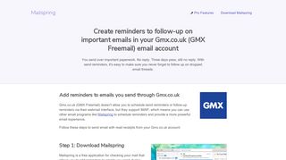 How to turn on reminders for your Gmx.co.uk (GMX Freemail) email ...