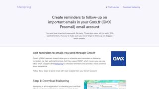 How to turn on reminders for your Gmx.fr (GMX Freemail) email account