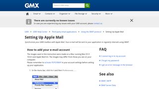 Setting Up Apple Mail - GMX Support - GMX Help Center