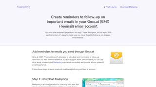 How to turn on reminders for your Gmx.at (GMX Freemail) email account