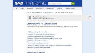 GMX MailCheck für Google Chrome - GMX Hilfe