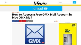 Access a Free GMX.com App Mail Account in Mac OS X Mail - Lifewire