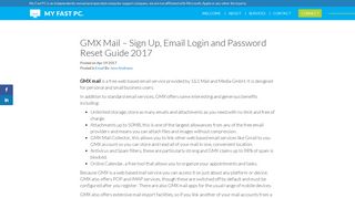 GMX Mail - Sign Up, Email Login and Password Reset Guide 2017
