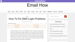 GMX Login Problems? Reset GMX Mail Account Password With 6 Steps