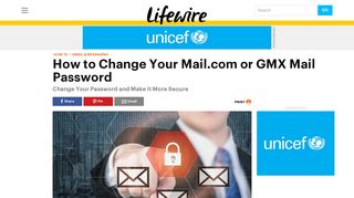 How to Change Your Mail.com or GMX Mail Password - Lifewire