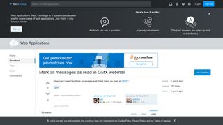 Mark all messages as read in GMX webmail - Web Applications Stack ...