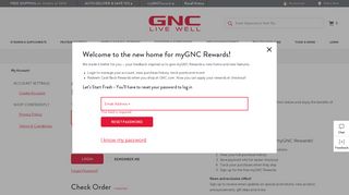 My Account | GNC