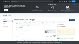How to use the GNB debugger - CS50 Stack Exchange