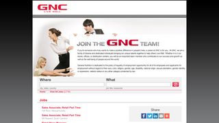 GNC Jobs