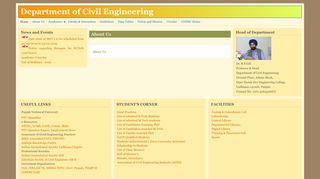 Department of Civil Engineering: About Us