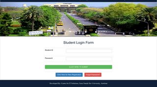 Student Login - Directorate of Open and Distance Learning - Guru ...