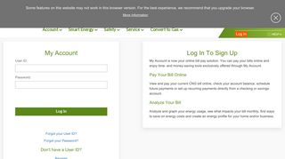 CNG : Login - Connecticut Natural Gas