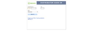 GNLD Distributor-Only website login