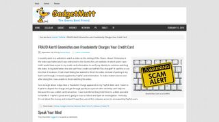 FRAUD Alert!! Gnomicfun.com Fraudulently Charges Your Credit Card