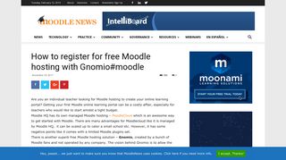 How to register for free Moodle hosting with Gnomio#moodle ...