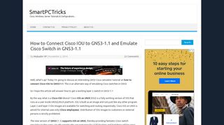 How to Connect Cisco IOU to GNS3-1.1 and Emulate Cisco Switch in ...