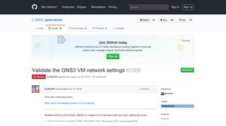Validate the GNS3 VM network settings · Issue #1359 · GNS3/gns3 ...