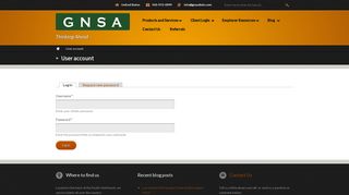 User account | GNSA