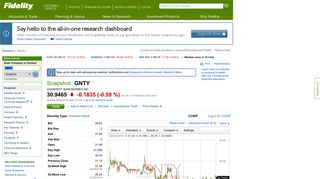 GNTY | Stock Snapshot - Fidelity
