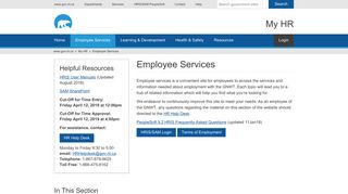 Employee Services | My HR