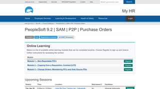 PeopleSoft 9.2 | SAM | P2P | Purchase Orders | My HR