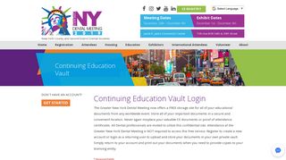 Continuing Education Vault Login | Greater New York Dental Meeting
