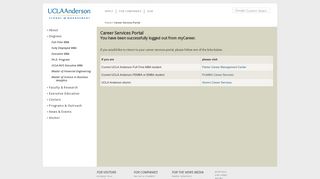 Career Services Portal | UCLA Anderson School of Management