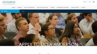 Apply to UCLA Anderson | UCLA Anderson School of Management