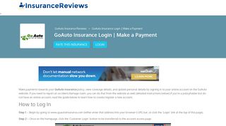 GoAuto Insurance Login | Make a Payment - Insurance Reviews