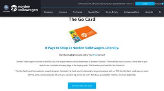 Get Your Go Auto Go Card Today in Edmonton | Norden VW