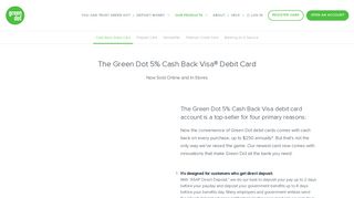 5% Cash Back Visa Debit Card | Green Dot