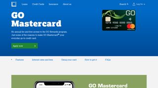 GO Mastercard - Interest Free, Everyday Credit Card | Latitude