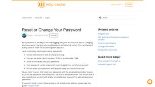Reset or Change Your Password – Help Center - Wattpad Support
