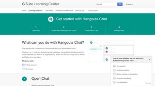 Google Hangouts Chat: Get Started | Learning Center | G Suite
