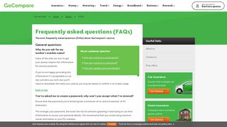 FAQs - Gocompare.com