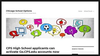 CPS High School applicants can activate Go.CPS.edu accounts now ...