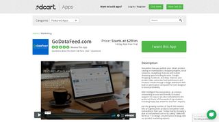 GoDataFeed.com - Apps - 3dcart