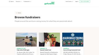 Discover Fundraisers on GoFundMe