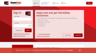 GameStop PowerUp Rewards Credit Card - Manage your account