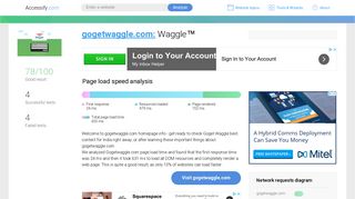 Access gogetwaggle.com. Waggle™