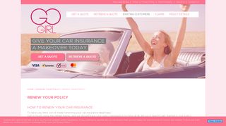 Renew Your Policy - Go Girl Car Insurance