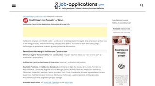 Halliburton Application, Jobs & Careers Online - Job-Applications.com