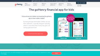 The Kids Financial App | Financial Freedom | goHenry