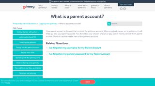 What is a Parent Account? | Logging in | FAQs goHenry