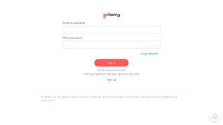 Log in - gohenry | Helping every kid be good with money